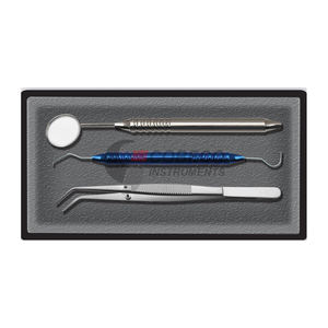 Ensemble d'instruments dentaires ergonomiques 3 pièces à manches angulaires en acier inoxydable pour une réduction de la fatigue des mains et un confort accru - Product Image 6