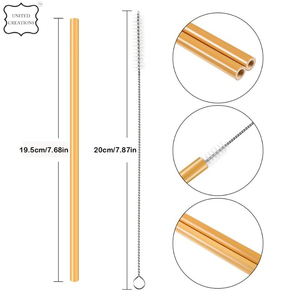 Meilleures ventes de pailles en bambou réutilisables écologiques Accessoires de bar avec logo personnalisé pour boire emballés dans une boîte - Product Image 4