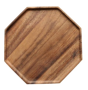 Bandeja de Madera Hecha a Mano para Servir Café y Té, Acabado Pulido en Nogal Negro, Tamaño y Logotipo Personalizables, Exportador - Product Image 4