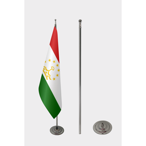Customizable 3x5ft Tajikistan Indoor <b>Flag</b> with Aluminum <b>Pole</b> Digital Printing & Various Materials - Product Image 2