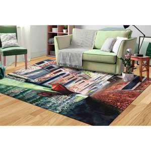 Tapis imprimé Paysage du Grand Canal : Sublimez votre décoration intérieure avec une œuvre d'art contemporaine, avec tapis à poils doux - Product Image 2