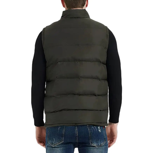 Chaleco acolchado de burbujas impermeable para hombre 2024, chaleco Softshell para deportes de invierno, chaleco de lona de punto sin mangas, calentador de cuerpo para exteriores - Product Image 5