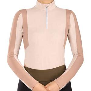Chemise de compétition équestre pour cavalier de haute qualité, personnalisée, manches longues, sous-vêtements de base pour femmes équestres - Product Image 1