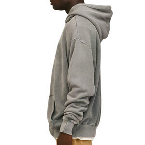 Sudaderas con capucha lavadas con ácido para hombre de calidad superior Estilo callejero personalizado de gran tamaño y lavadas con ácido a la moda para el invierno - Product Image 3