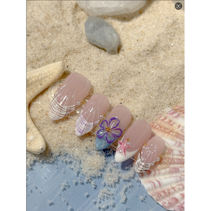 Starfish Garden - Adhesivos Elegantes para Uñas con Diseño de Estrella de Mar para Mujeres y Hombres - Product Image 1