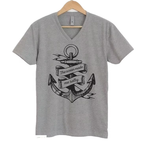 OEM/ODM, venta al por mayor de camisetas de algodón 100% para hombre, transpirables, holgadas, 180 gramos, estilo informal, serigrafía con patrón de letras - Product Image 2