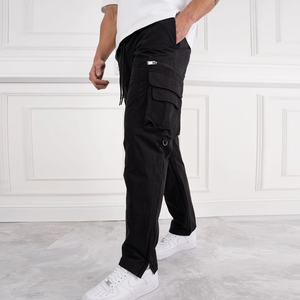 Pantalones Deportivos Casuales de Poliéster Personalizados, Ecológicos, Transpirables, de Moda Urbana, Estilo Hip Hop, Pantalones Cargo Tejidos, Talla Grande para Hombre - Product Image 2