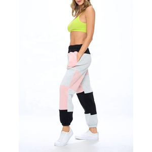 Pantalon de survêtement patchwork pour filles, style décontracté streetwear, color block, pour femmes - Grande Vente - Product Image 2