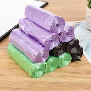 Rouleau de sac poubelle plat jetable robuste en usine OEM plastique PE recyclable couleur personnalisée pour déchets de cuisine utilisation dans les supermarchés - Product Image 5