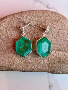 ต่างหูแฮนด์เมดสีเงินสเตอร์ลิงสี925ต่างหูผู้หญิงสวย - Product Image 3