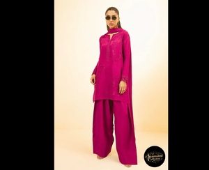 Colección SSumaira Listo para usar Cosido Eid Festivo Lujo Pret Vestidos indios y pakistaníes Diseño de Chal Farshi - Product Image 6