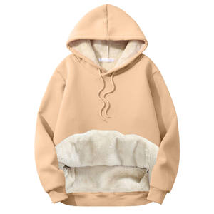 Luxe personnalisé pour hommes 100% fibre de bambou surdimensionné double couche polaire Hoodie-380gsm hiver anti-rétrécissement taille XS - Product Image 1