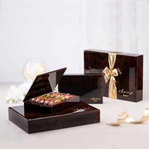 Luxury Handmade Wood Lacquer <b>Chocolate</b> Gift Box Customizable Logo Artisan Made for <b>Ramadan</b> Eid Holidays Wholesale Vietnamese - Product Image 5