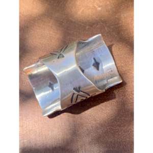 Bague en argent sterling Marcella James, taille 12,25, finition plaquée rhodium or blanc - Product Image 5