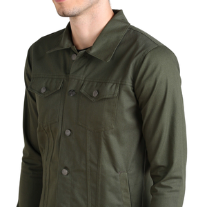 Offre Spéciale vestes de travail en toile à la mode pour hommes avec conception personnalisée et col régulier pour une tenue de jour élégante et des looks décontractés modernes - Product Image 4