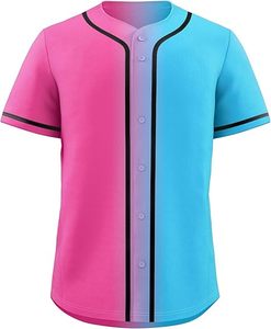 Venta al por mayor de alta calidad de los hombres de béisbol Softball uniformes adultos sublimación de impresión personalizada transpirable camiseta de béisbol Jersey - Product Image 1