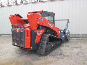 Chargeuse sur chenilles Kubota SVL90-2 avec débroussailleuse forestière pour l'aménagement paysager et les chantiers de construction - Product Image 6