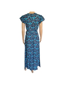 Vestido maxi de lino de estilo étnico bohemio personalizado para mujer, rayón suave ecológico, dulce Y2K, tejido de verano bonito para vacaciones - Product Image 2