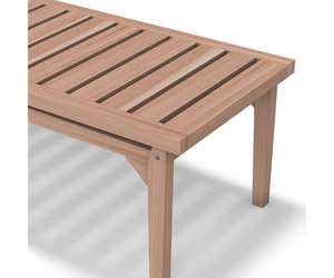 Table de jardin en teck massif avec finition naturelle pour table basse intérieure et extérieure - Product Image 2