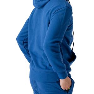 Sweat à capuche pour homme, manches longues, cordon de serrage réglable, coupe ample, poches en polaire, couleur unie, polyester/coton, respirant - Product Image 4