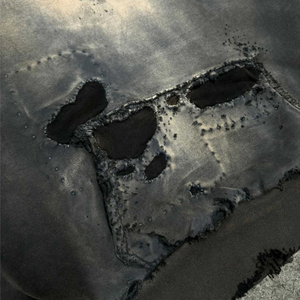 Streetwear déchiré surdimensionné de poids lourd unique pour hommes sweat à capuche personnalisé délavé à l'acide vintage délavé au soleil - Product Image 6