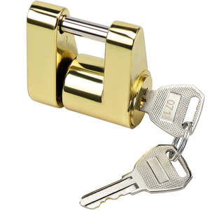 Verrou de coupleur en alliage de zinc Vypart avec broche de 1/4 pouce pour supports de remorque jusqu'à 3/4 pouces - Product Image 1