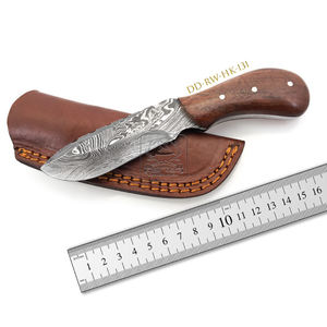 มีดเหล็กดามัสกัส DD-RW-HK-130เกรดสูงไม้โรสวู้ดธรรมชาติมีดทำด้วยมือปลอกหนัง192ชั้นมีดที่กำหนดเอง - Product Image 2