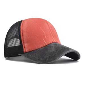 Gorras Vintage de camionero para hombre y mujer, gorras de béisbol lavadas para exteriores de verano, gorras Snapback de malla transpirable con logotipo personalizado OEM - Product Image 2