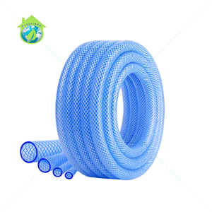 Manguera de jardín de PVC transparente de primera calidad, 100m, refuerzo de rosca de 1/2 pulgadas, ajustable, duradera, Flexible, fuerte, fiable, uso diario - Product Image 1