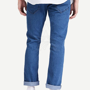 Pantalon en jean de qualité supérieure au design simple, basique pour le bureau et le style décontracté - Product Image 2