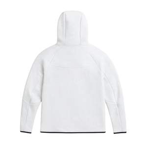 Veste à capuche zippée intégrale en polaire technique pour homme, gris chiné, légère, chaude, vêtements de sport d'entraînement, vêtements de sport haut de gamme - Product Image 2