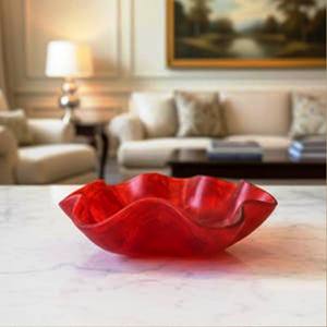 Tazón Decorativo de Resina de Diseño Antiguo, Arte Moderno, Ecológico, Apto para Lavavajillas, Hecho a Mano, Pulido, de Origen Indio - Product Image 5