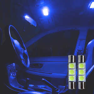 HYUGA LED 5050 SMD Festoon Lámpara interior 12V Bombilla de luz de coche Reemplazo de iluminación de techo 80LM Tamaños blancos 28mm-44mm Modelo 3MCX-51 - Product Image 2