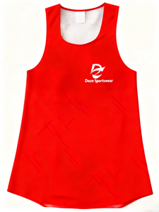 Manufacturer Supply Custom Sublimation Print Quick Dry Unisex Summer Running Marathon Gym Fitness Running Singlet Training <b>Vest</b> - Product Image 3