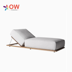 مجموعة أثاث للفنادق تشمل كراسي استلقاء للشاطئ والحدائق الخارجية، أسرّة شمسية خشبية لحمامات السباحة - Product Image 3