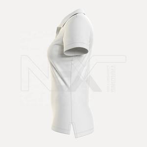 Jersey de verano de algodón puro para mujer, camiseta Unisex de estilo informal de manga corta para Polo, cuello vuelto, diseño de moda transpirable - Product Image 4