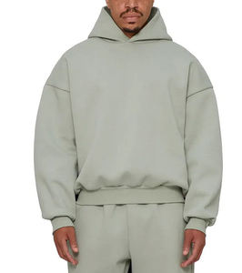 Sudadera con Capucha Extragrande de Invierno, Estilo Urbano, de Poliéster/Algodón, Personalizable, Lisa, Cortavientos, con Capucha, Estilo de Alta Costura - Product Image 6