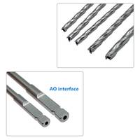Foret creux cannelé AO durable, instrument chirurgical orthopédique pour reptiles et rats, SURGINEXA SOA-55477635443, à main