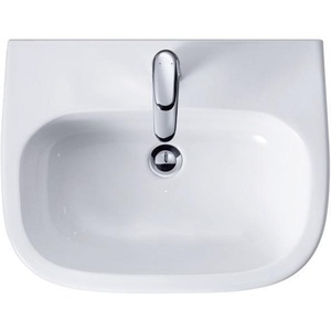 <b>For</b> Duravit D-Code Bathroom <b>Sink</b> 600x460mm White with Waste Outlet and 1 Tap Hole - Product Image 5