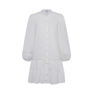 มิดิแขนยาวลำลองสีทึบหรูหราสำหรับผู้หญิงผู้ผลิตในเวียดนาม OEM สั่งซื้อขั้นต่ำ2ชิ้น - Product Image 3