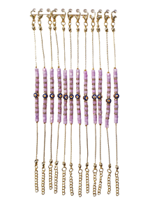Bracelet en acier inoxydable plaqué zircon DAFNI BIG PAZAR - Cadeau tendance d'Istanbul - Product Image 6