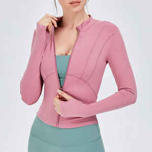 Top qualité femmes nouvelle veste avec short Gym Yoga ensemble vêtements vêtements de sport ensembles veste et short - Product Image 4