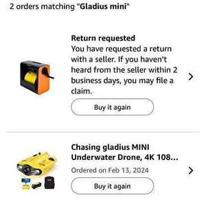 Mini Dron submarino Gladius con carrete de cable de control remoto San Jose CA Drone - Product Image 1