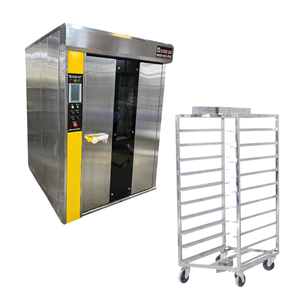 Bon prix Four à pain boulangerie 32 plateaux avec chariot garantie 1 an four rotatif machine à pain fabriquée au Vietnam fournisseur - Product Image 1