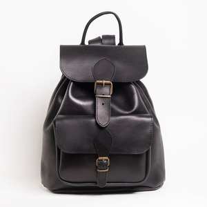 Sac à dos en cuir véritable anti-vol unisexe pour voyage d'affaires Logo personnalisé Design vintage fermeture éclair imperméable Simple - Product Image 4