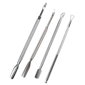 Empujador de cutículas de uñas de acero inoxidable de doble punta, removedor de cutículas de Metal de Pakistán, empujador de uñas hecho en Pakistán - Product Image 6