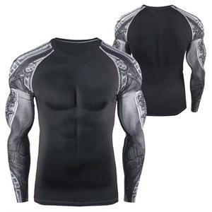 Rashguard CABRA WEAR BJJ para Hombre, Ecológico, Spandex/Poliéster |   Camiseta de Entrenamiento de MMA Transpirable de Manga Larga |   Tela que Absorbe la Humedad - Product Image 1