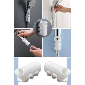 Support de pommeau de douche à ventouse en silicone - Accessoire de salle de bain - Product Image 1