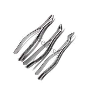 Herramientas de extracción de dentista de primera calidad, fórceps de acero inoxidable de grado quirúrgico con asas antideslizantes para el cuidado bucal profesional - Product Image 1