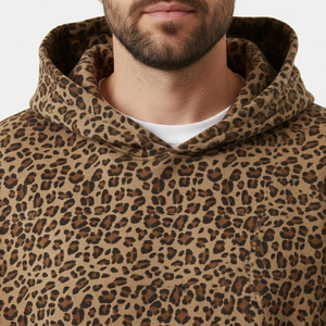 Top Quality Pullover Men <b>Leopard</b>-<b>print</b> <b>Hoodies</b> In Bulk Quantity Custom Design Casual Wear Men Pullover <b>Hoodies</b> For Sale - Product Image 4